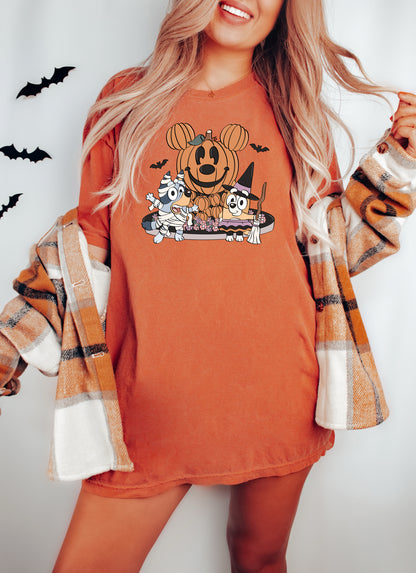 Main Street Spooky Sisters - Comfort Colors Adult Tee