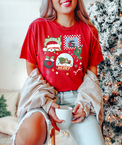 Merry Christmas Cars - Comfort Colors Adult Tee