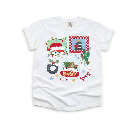 Merry Christmas Cars - Comfort Colors Adult Tee