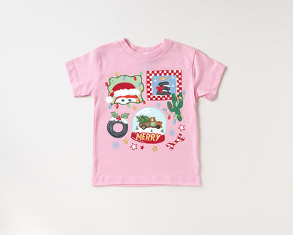 Merry Christmas Cars - Kids Tee
