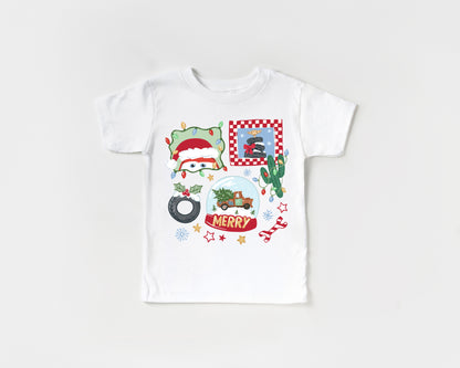 Merry Christmas Cars - Kids Tee