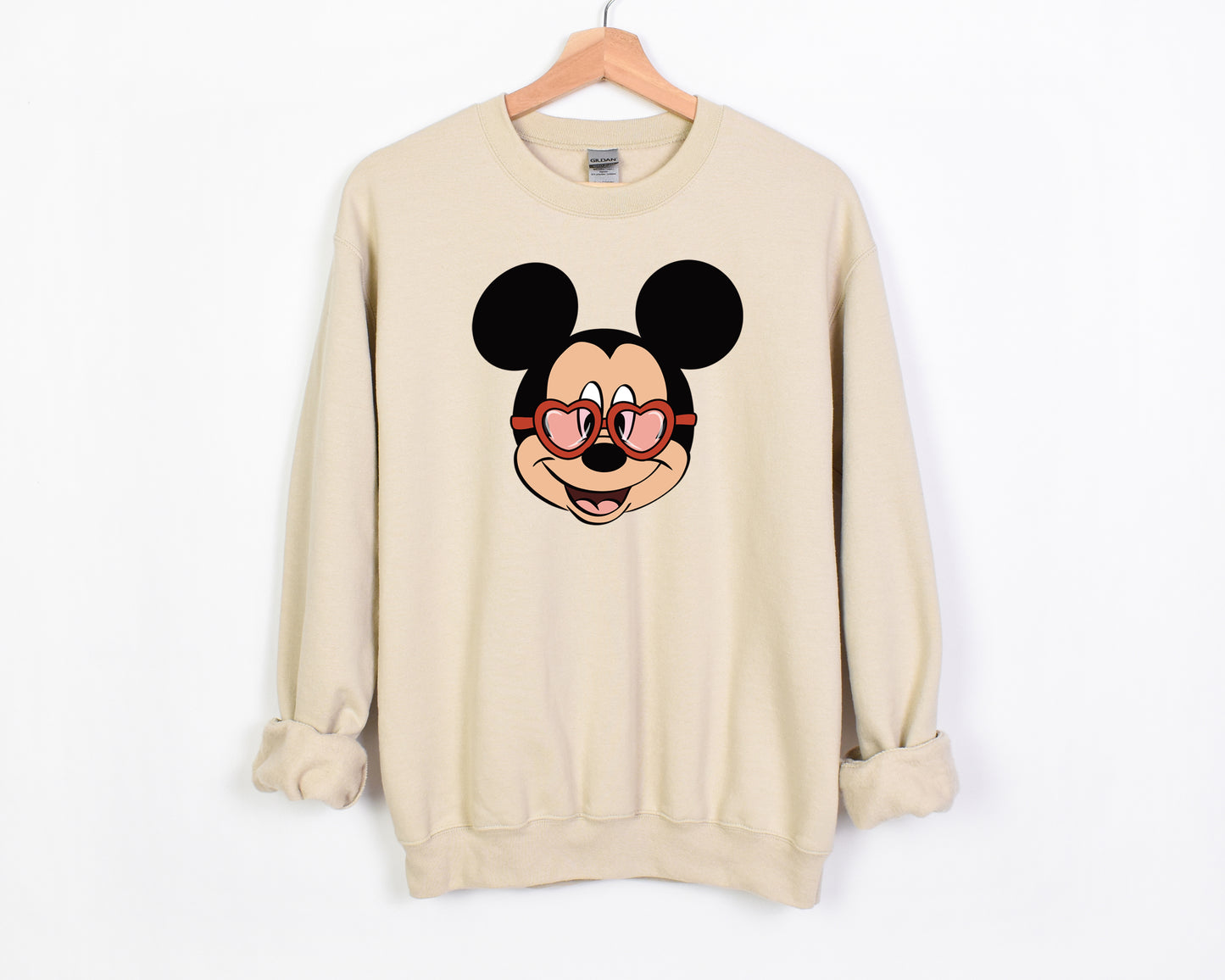 Lovestruck Mouse - Adult Fleece Sweatshirt