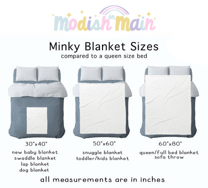 Race Day Minky Throw Blanket *PREORDER*