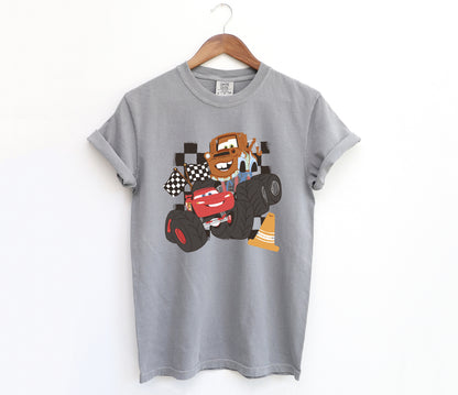 Mater & McQueen Monster Trucks - Comfort Colors Adult Tee