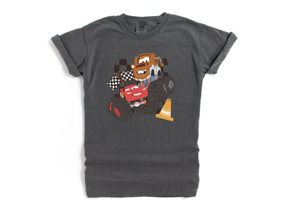 Mater & McQueen Monster Trucks - Comfort Colors Adult Tee