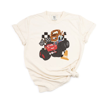 Mater & McQueen Monster Trucks - Comfort Colors Adult Tee