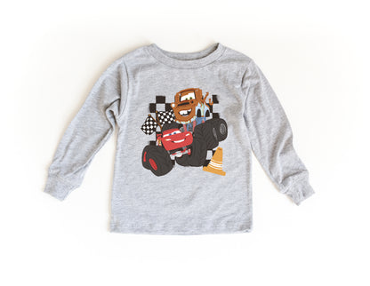 Mater & McQueen Monster Trucks - Kids Long Sleeve