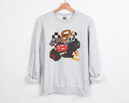 Mater & McQueen Monster Trucks - Adult Fleece Sweatshirt