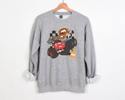 Mater & McQueen Monster Trucks - Adult Fleece Sweatshirt