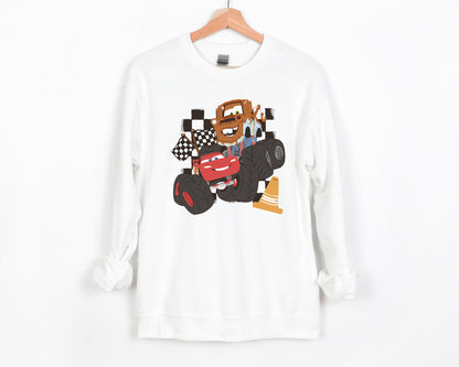 Mater & McQueen Monster Trucks - Adult Fleece Sweatshirt