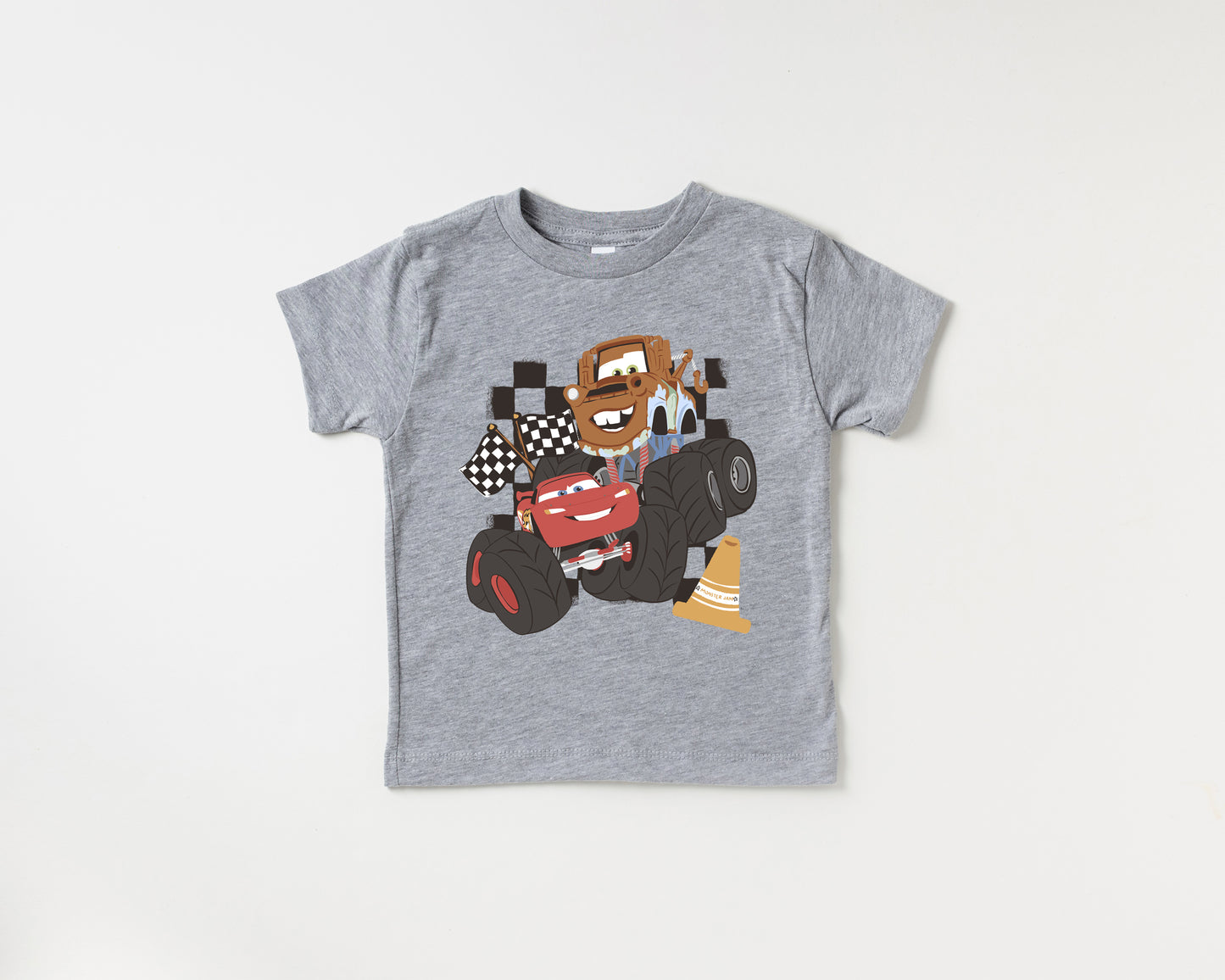 Mater & McQueen Monster Trucks  - Kids Tee