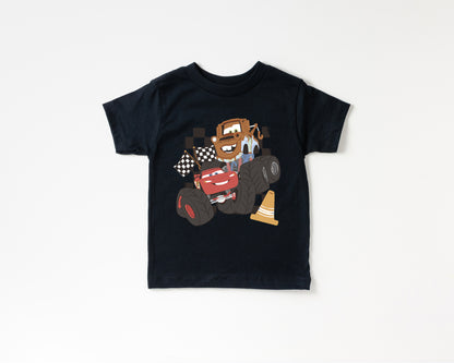 Mater & McQueen Monster Trucks  - Kids Tee