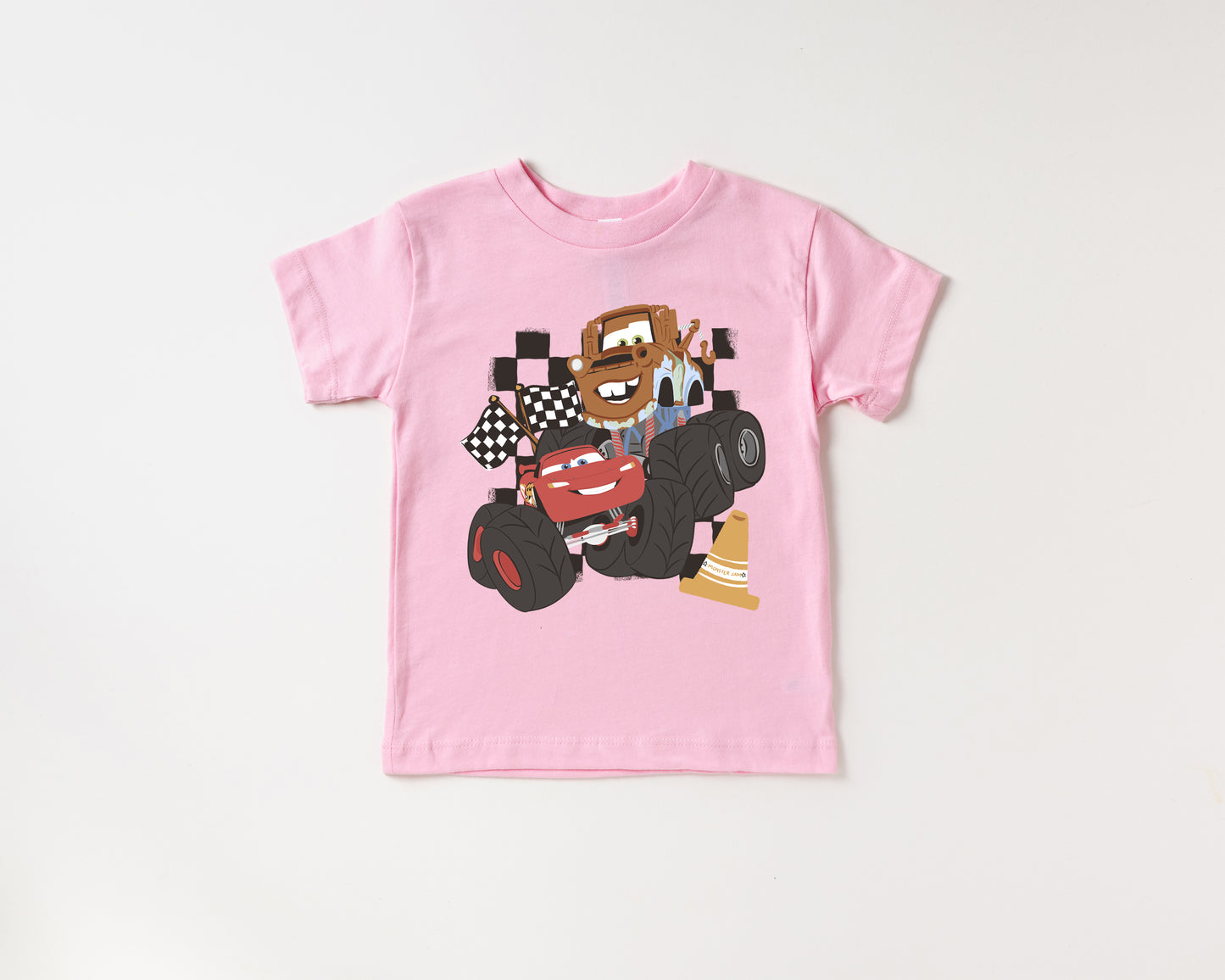 Mater & McQueen Monster Trucks  - Kids Tee