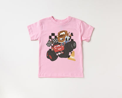 Mater & McQueen Monster Trucks  - Kids Tee