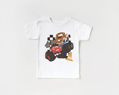 Mater & McQueen Monster Trucks  - Kids Tee