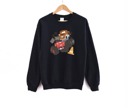 Mater & McQueen Monster Trucks - Adult Fleece Sweatshirt