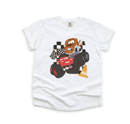 Mater & McQueen Monster Trucks - Comfort Colors Adult Tee