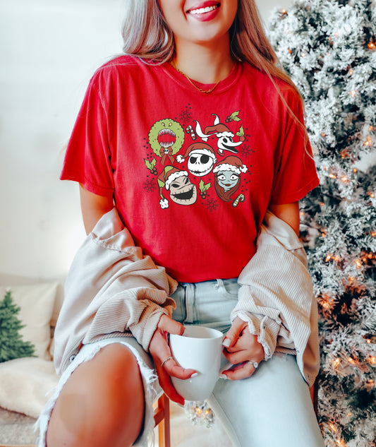 Nightmare Christmas Crew - Comfort Colors Adult Tee