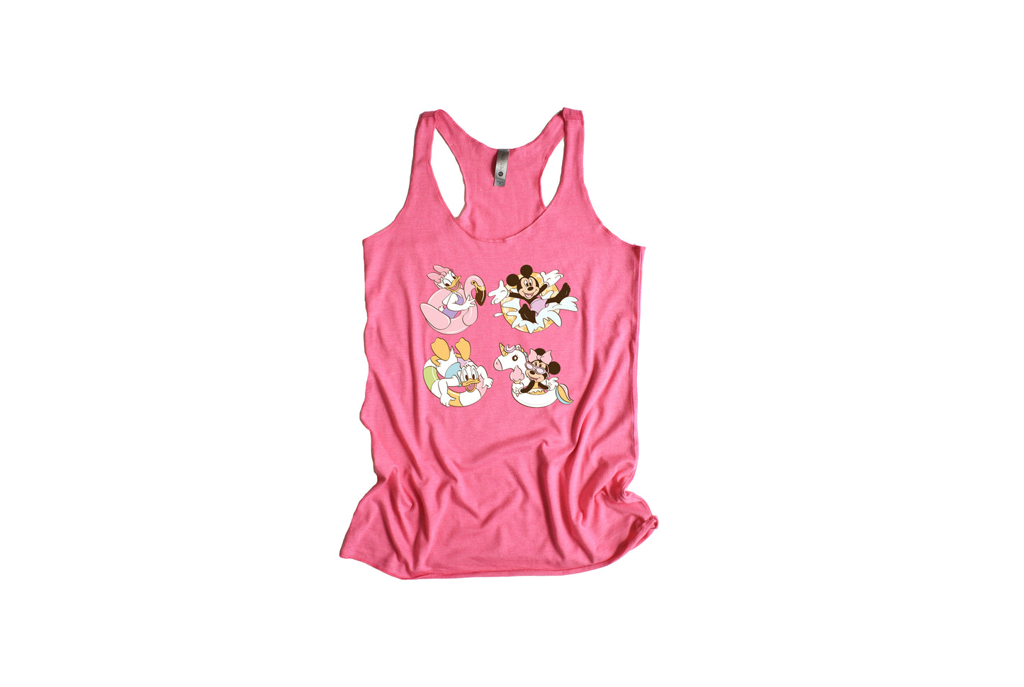 Pool Party (Pink) - Triblend Women's Racerback Tank