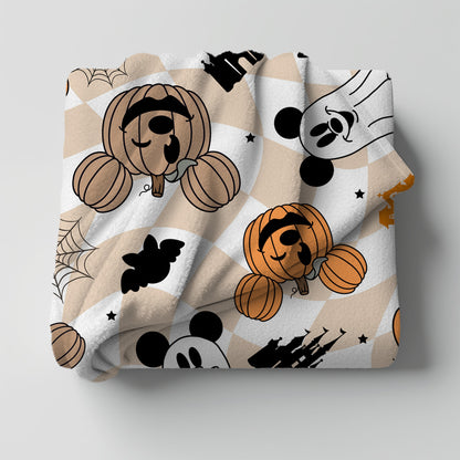 Pumpkin Boo Minky Throw Blanket *PREORDER*