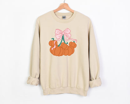 Pumpkin Cherries - Adult Fleece Sweatshirt