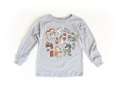 Pup Family Christmas - Kids Long Sleeve