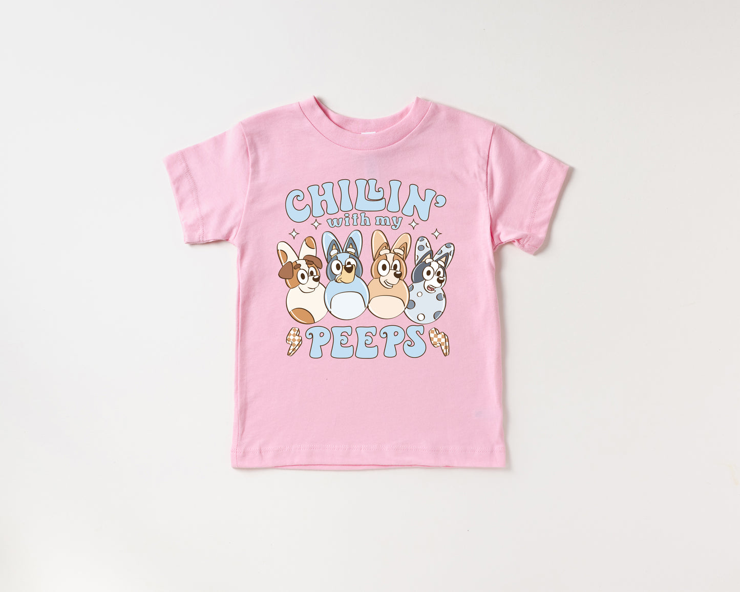 Chillin with my Puppy Peeps - Kids Tee