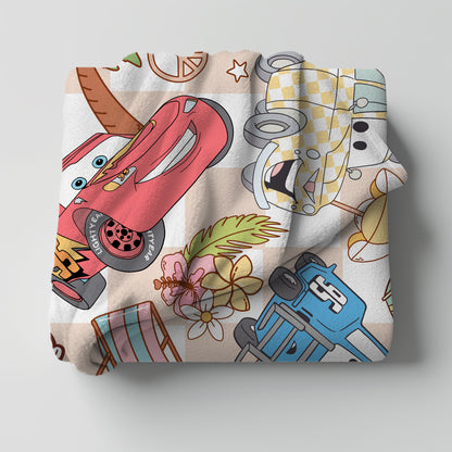 Radiator Springs Summer Minky Throw Blanket *PREORDER*