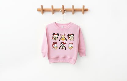 Santa Six - Kids Fleece Sweatshirt