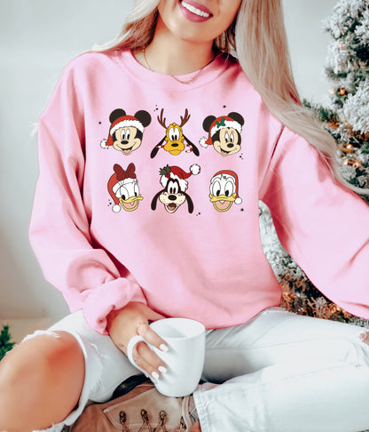 Santa Six  - Adult Fleece Sweatshirt