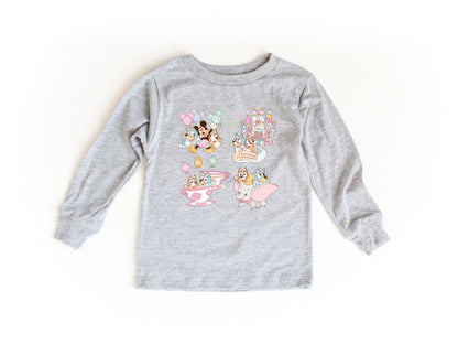 Pup Sisters at the Park - Kids Long Sleeve