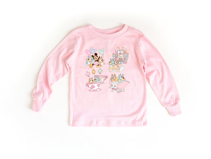 Pup Sisters at the Park - Kids Long Sleeve