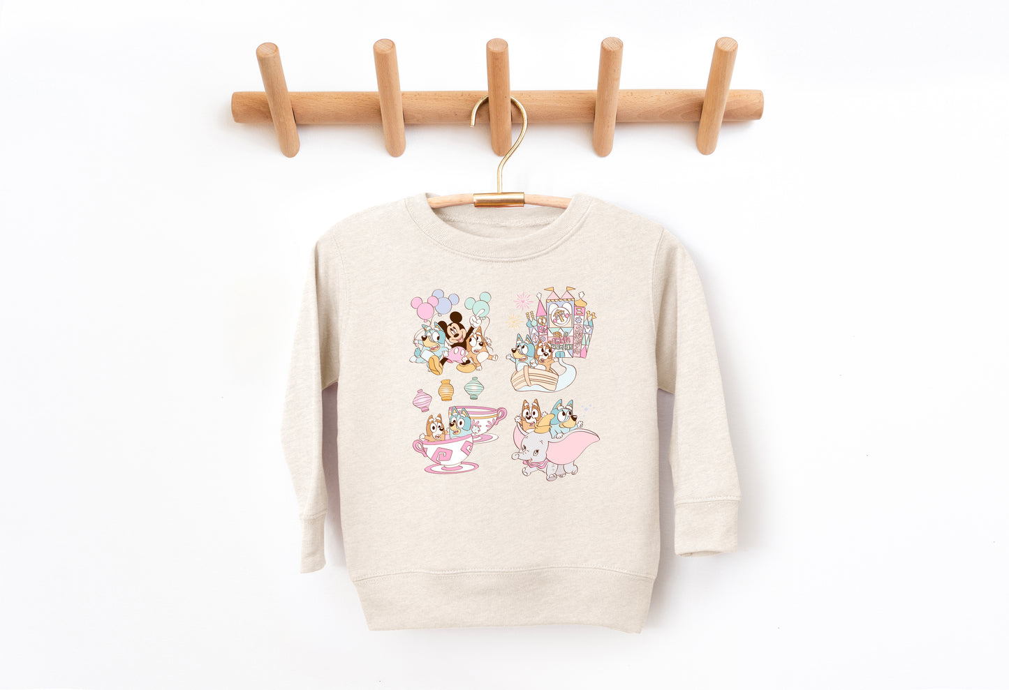 Pup Sisters at the Park - Kids Fleece Sweatshirt