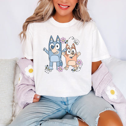 Spring Puppy Sisters - Comfort Colors Adult Tee