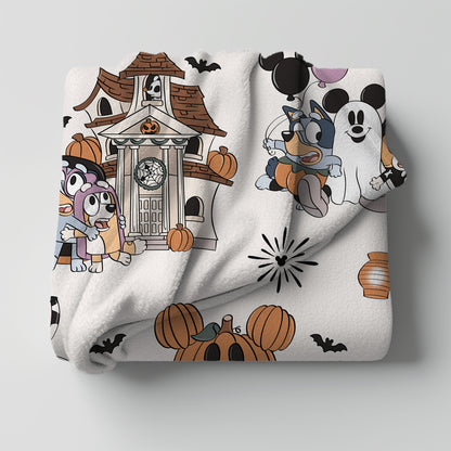 Spooky Sisters Park Day Minky Throw Blanket *PREORDER*