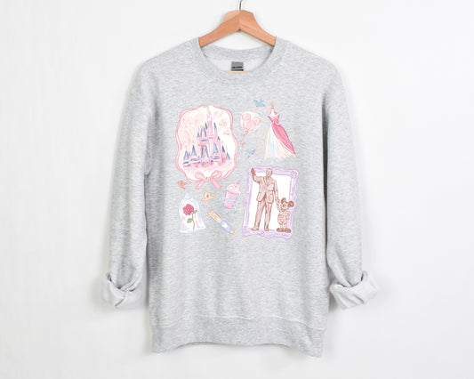 Spring Castle Florida  - Adult Fleece Sweatshirt