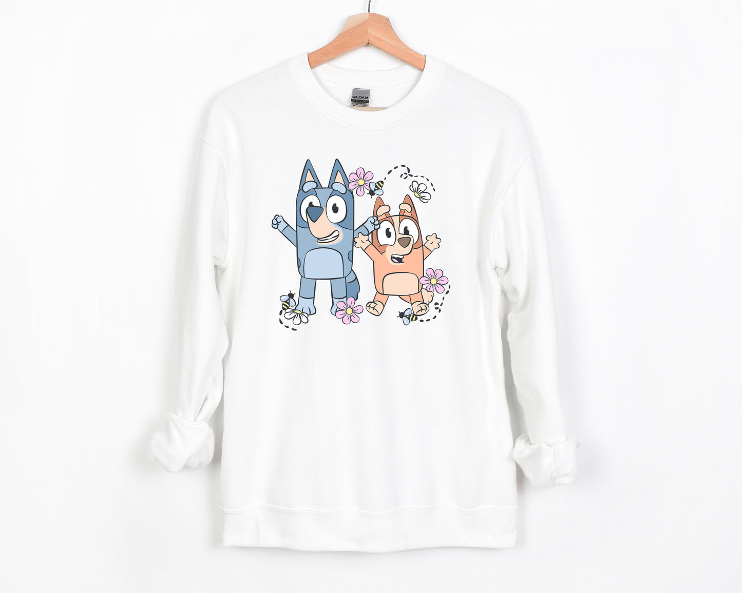 Spring Puppy Sisters - Adult Fleece Sweatshirt