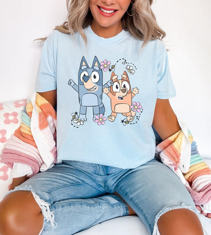 Spring Puppy Sisters - Comfort Colors Adult Tee