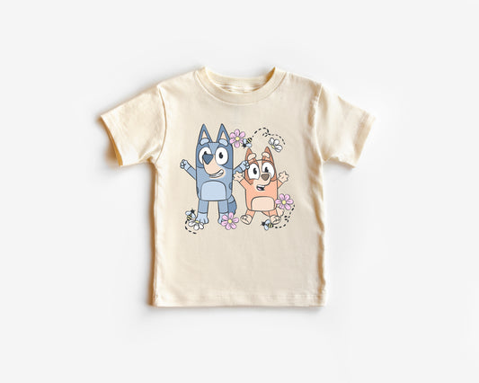 Spring Puppy Sisters - Kids Tee