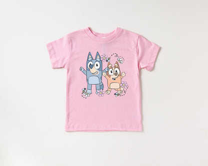 Spring Puppy Sisters - Kids Tee