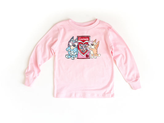 Sweetheart Pups - Kids Long Sleeve