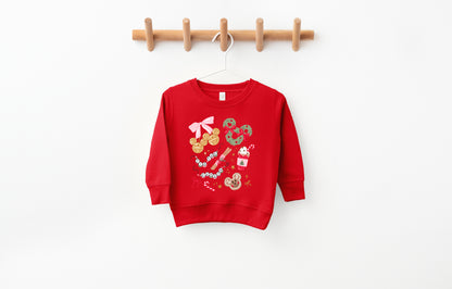 Tis the Pinkmas Season - Kids Fleece Sweatshirt