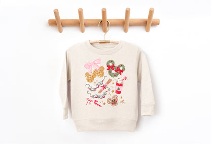 Tis the Pinkmas Season - Kids Fleece Sweatshirt
