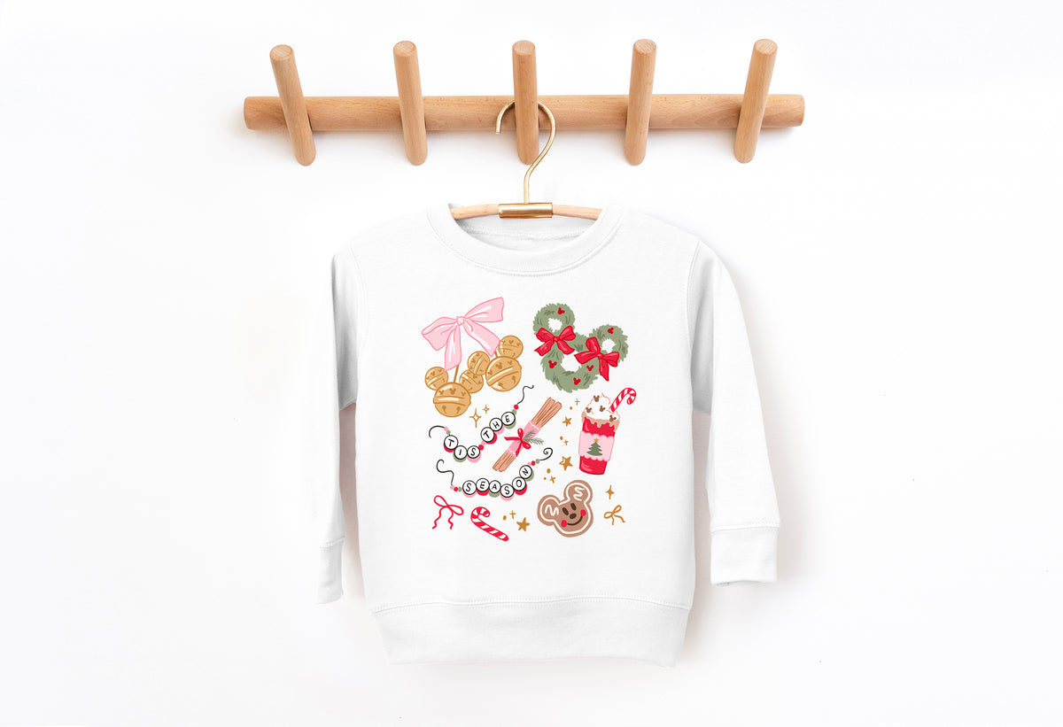 Tis the Pinkmas Season - Kids Fleece Sweatshirt