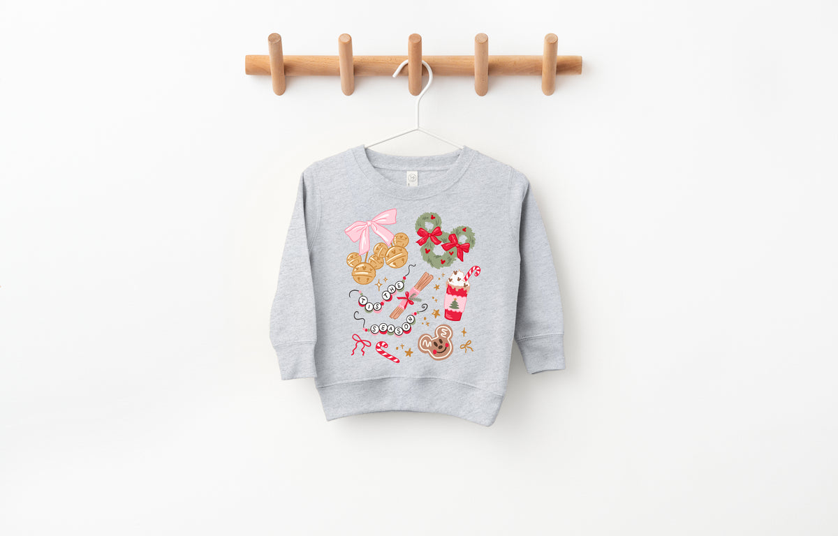 Tis the Pinkmas Season - Kids Fleece Sweatshirt