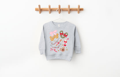 Tis the Pinkmas Season - Kids Fleece Sweatshirt